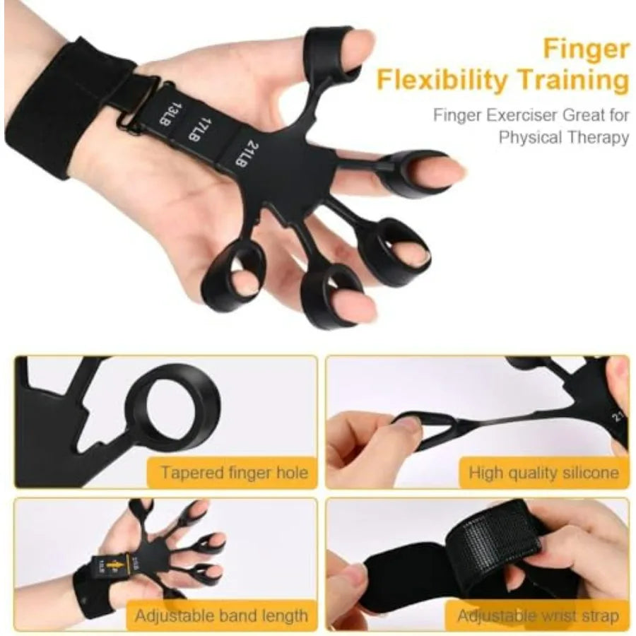 Grip Strength Trainer Finger Strengthener Hand Exerciser With 6 Levels