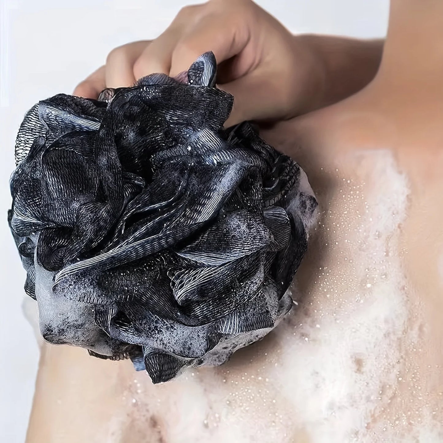 Exfoliating Body Scrubber Set With Back Scrubber Bath Glove And Loofah