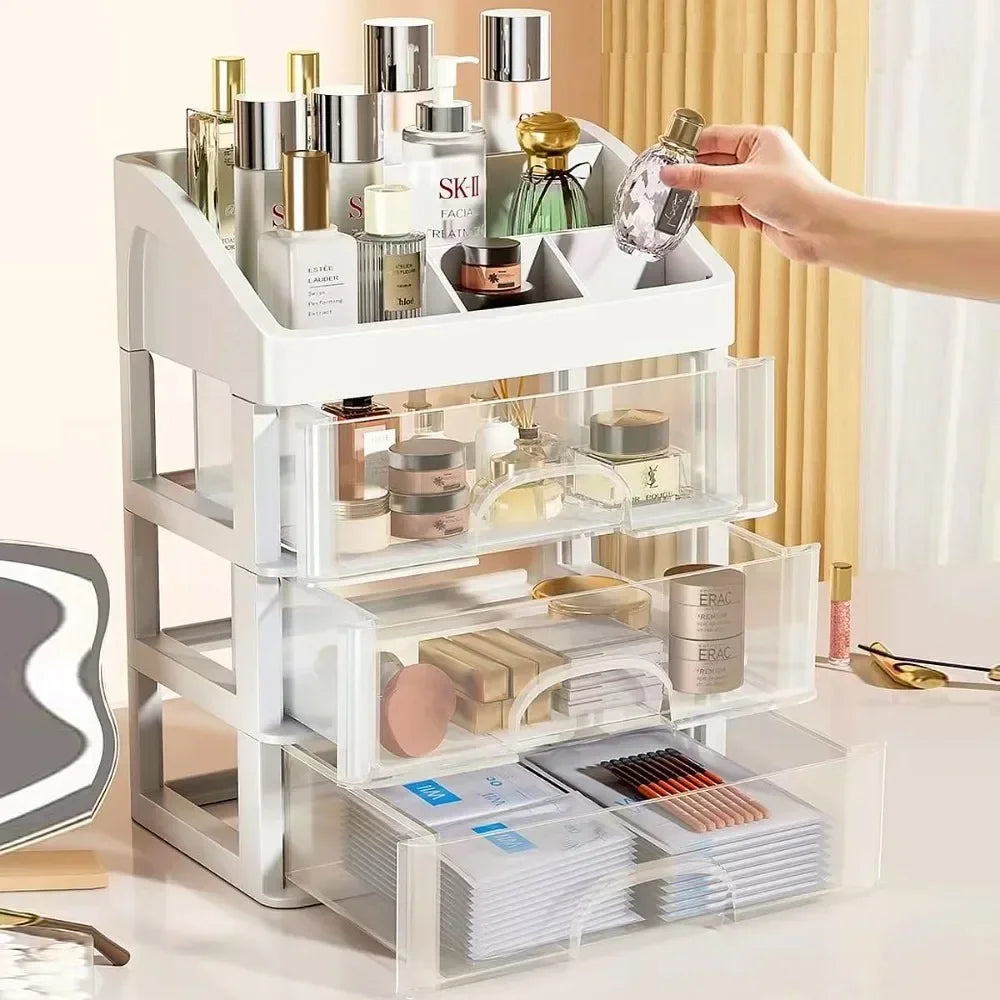 AEDG Multi Layer Desktop Storage Box Drawer Organizer For Cosmetics