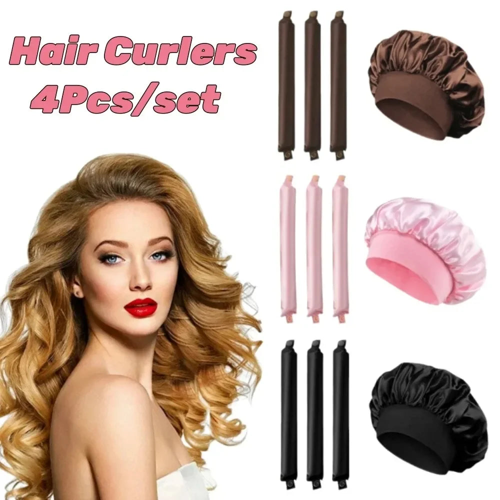 Heatless Curling Rod Headband For Overnight No-Heat Hair Rollers