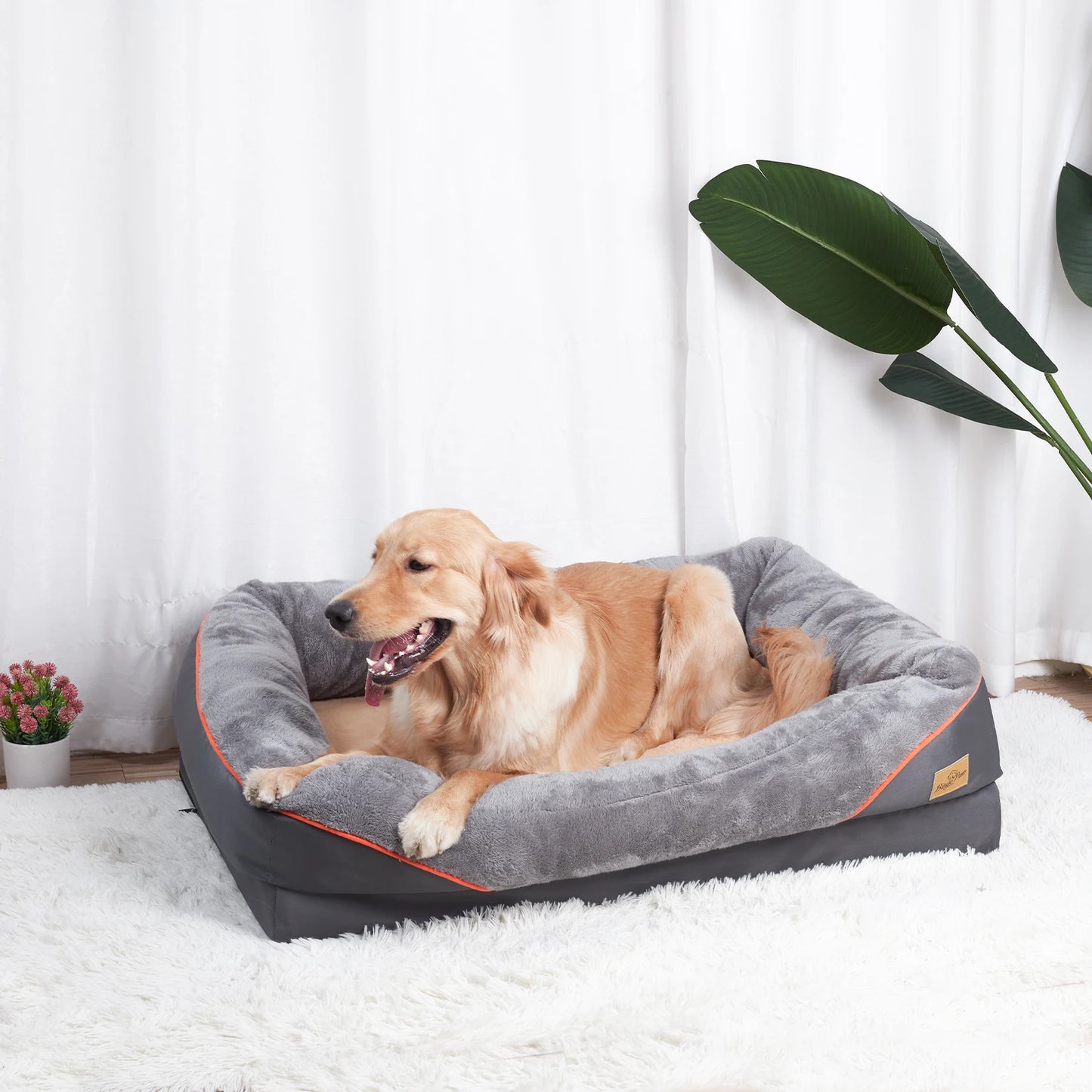 BINGOPAW Dog Bed Waterproof With Removable Washable Cover