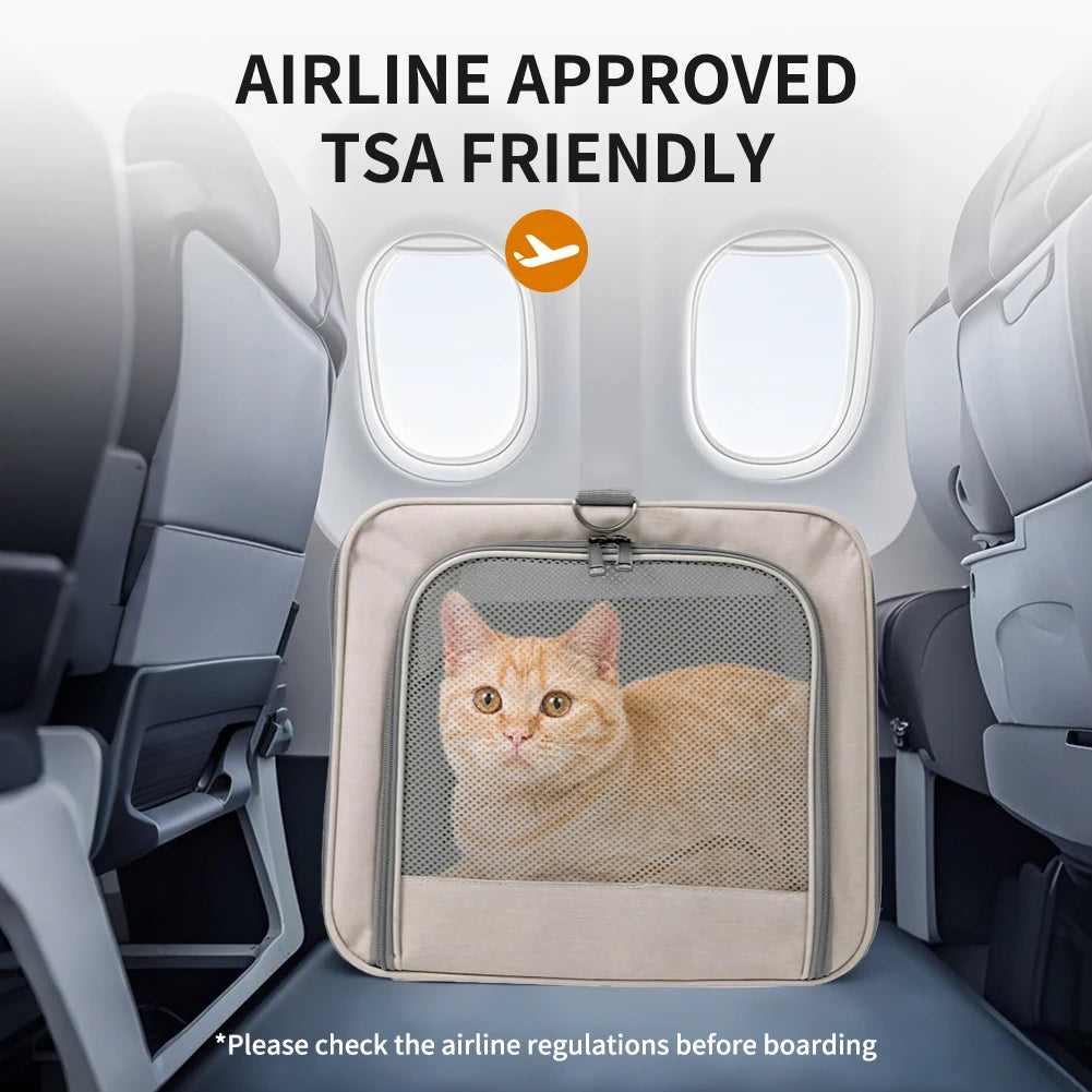 Cat Trolley Carrier With Wheels For Two Cats For Travel