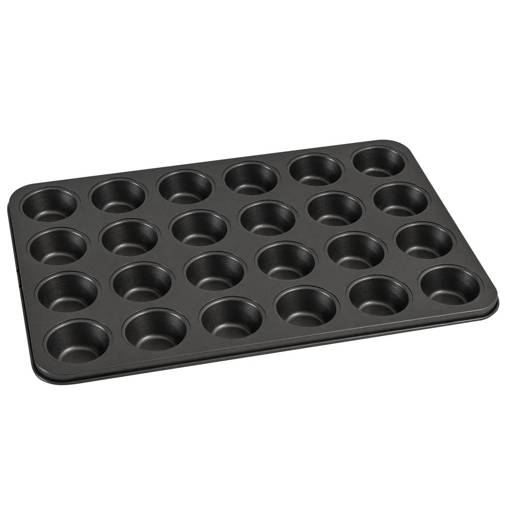 24 Cup Mini Muffin Pan Nonstick Carbon Steel Bakeware