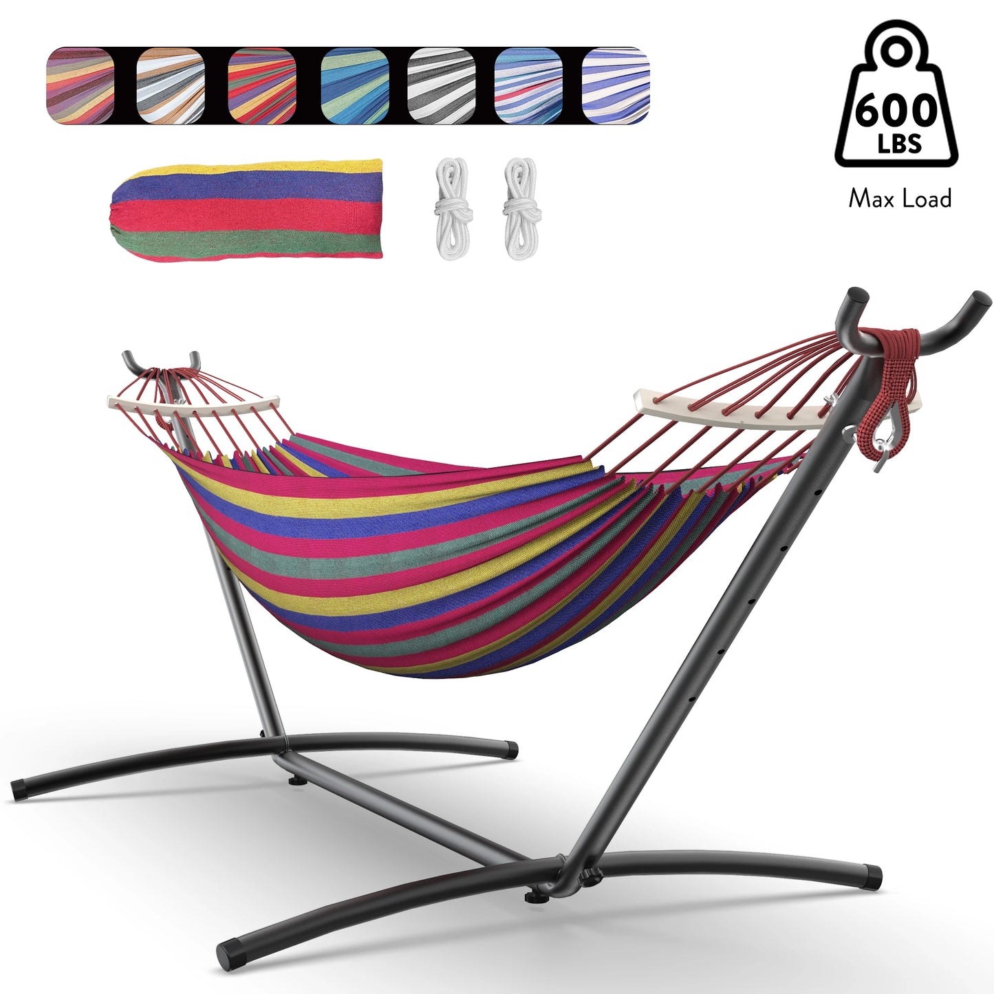 Gyroor Adjustable Stand Hammock 600lb Capacity Outdoor