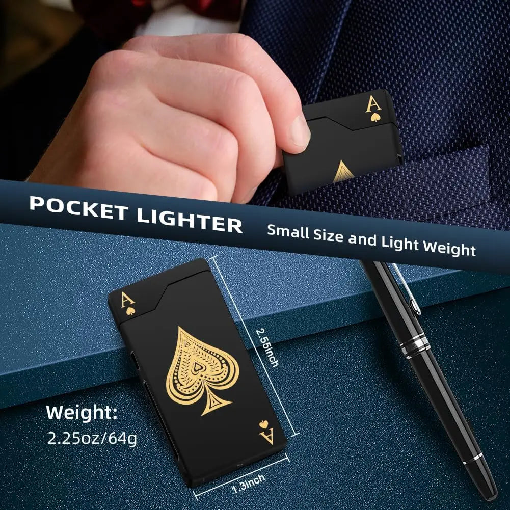 Rechargeable USB Plasma Lighter With LED Battery Indicator