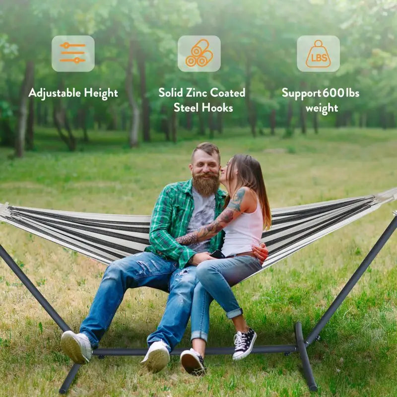 Gyroor Adjustable Stand Hammock 600lb Capacity Outdoor