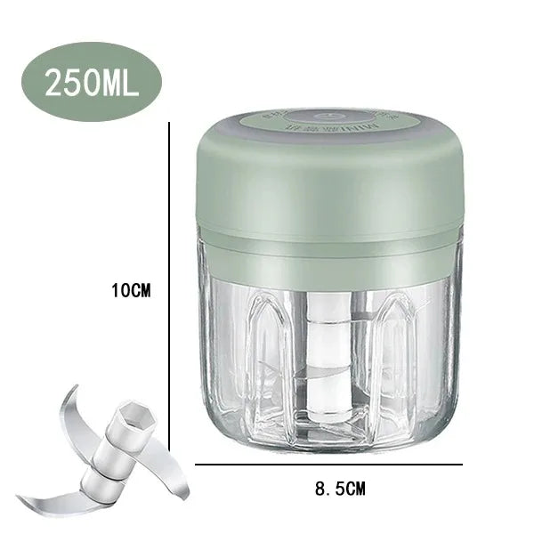 USB Charging Mini Garlic Mincer Chopper For Ginger Onion