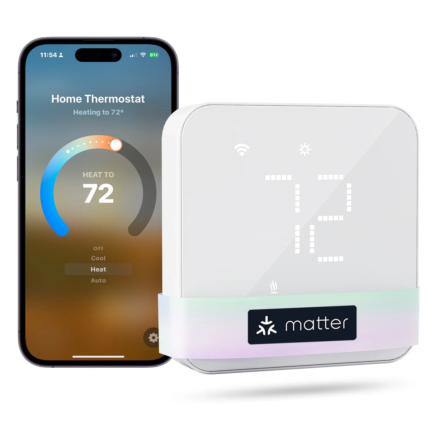 Meross Matter Smart Thermostat US WiFi Works With Alexa HomeKit