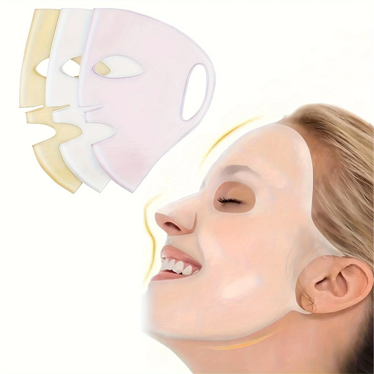 WRDEW 3D Silicone Facial Mask For Moisturizing And Reuse