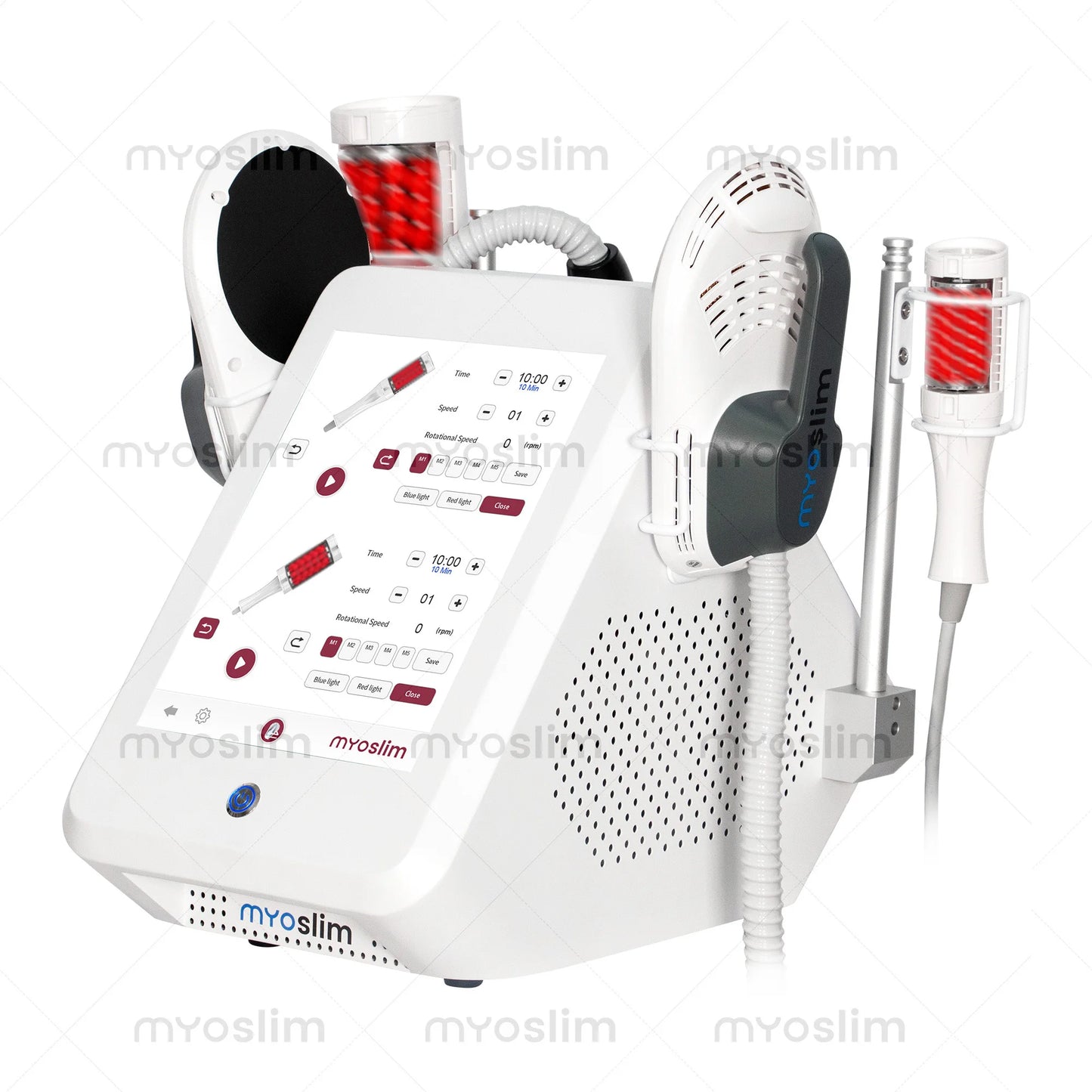 MYOSLIM Rotating Roller Massager With EMS Muscle Stimulation