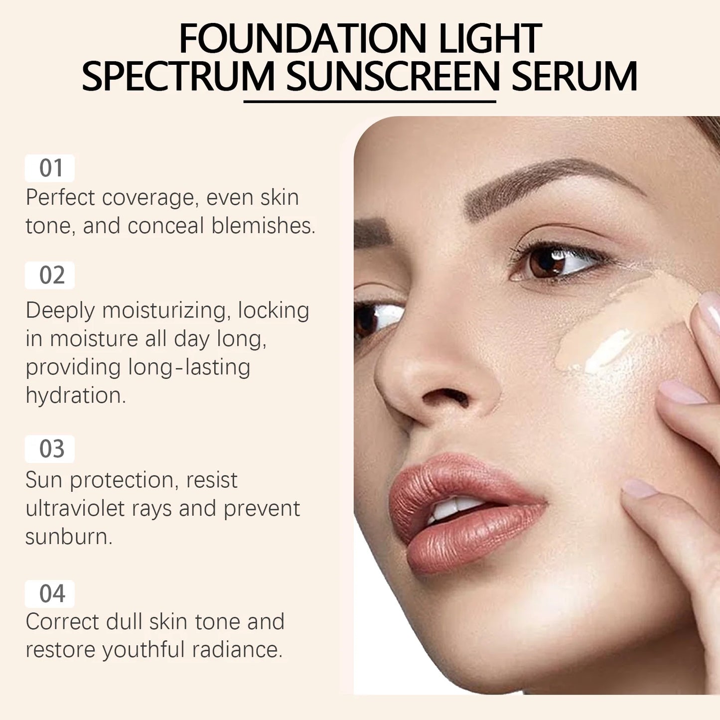 Magic Color Changing Foundation SPF 50 Matte Long Lasting Waterproof
