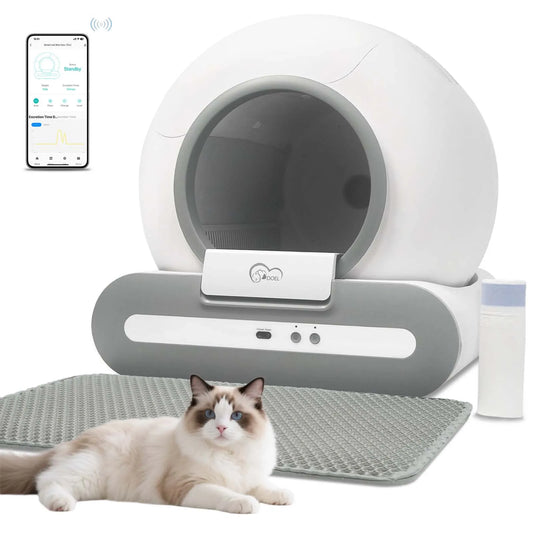 DOEL 65L Self-Cleaning Cat Litter Box With App Control