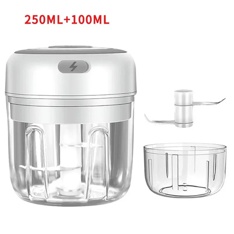 USB Charging Mini Garlic Mincer Chopper For Ginger Onion