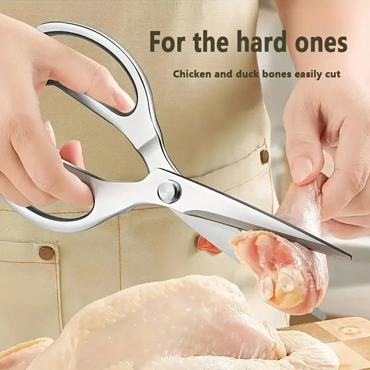 Stainless Steel Kitchen Scissors Multifunctional Household Shears For Meat Poultry