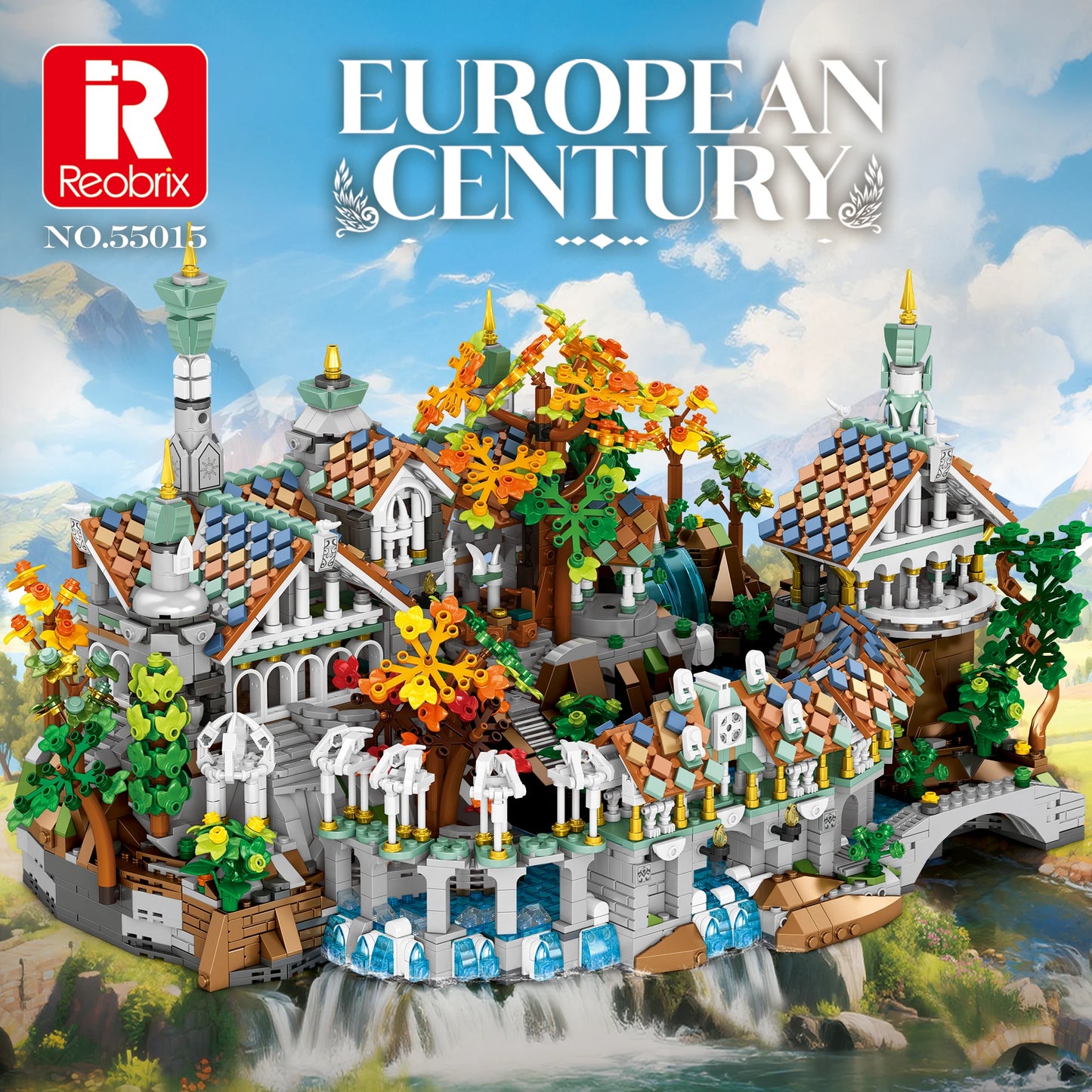 Barweer 4406 Pieces MOC Movie Rings Rivendell Castle Building Blocks