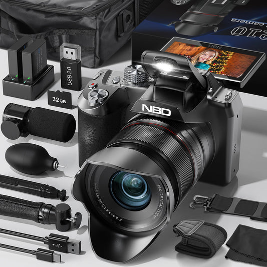 NBD 64MP Digital Camera With 16x Optical Zoom WiFi App