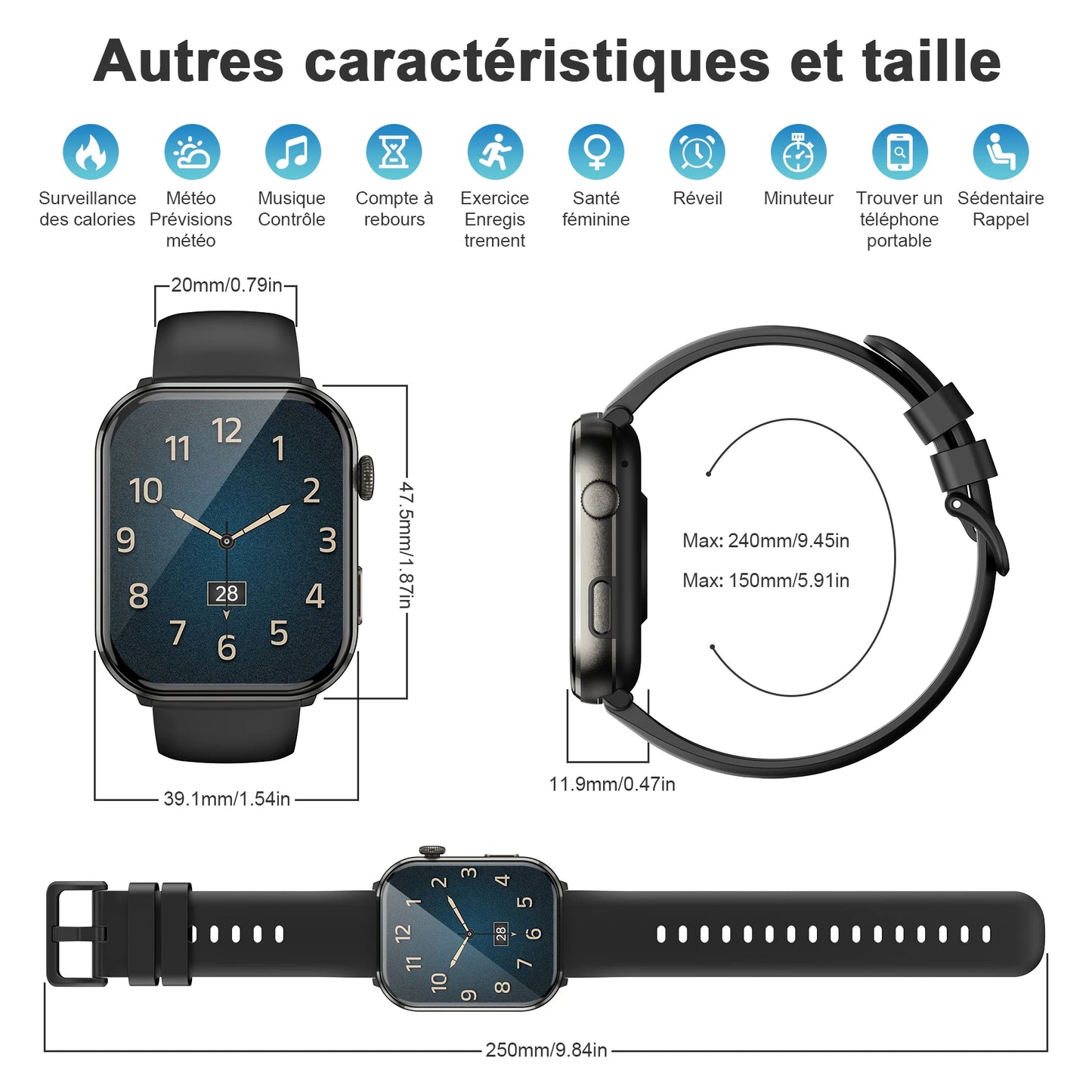 Blackview R60 Smartwatch With Blood Oxygen Monitoring And Bluetooth Call