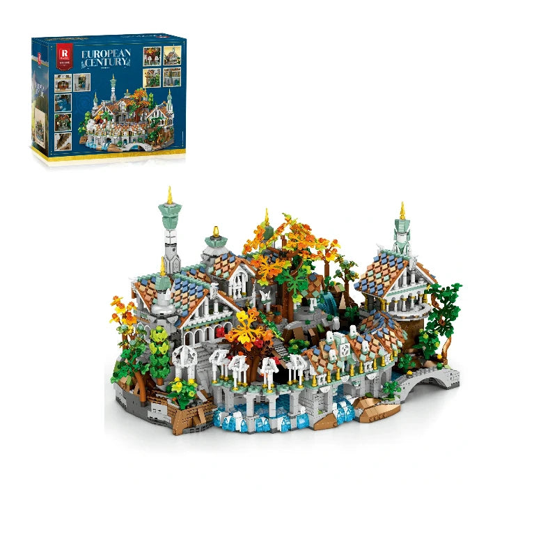 Barweer 4406 Pieces MOC Movie Rings Rivendell Castle Building Blocks