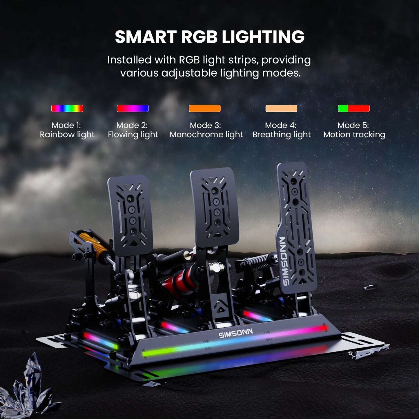 SIMSONN PRO X Ultra Sim Racing Pedals For PC Racing
