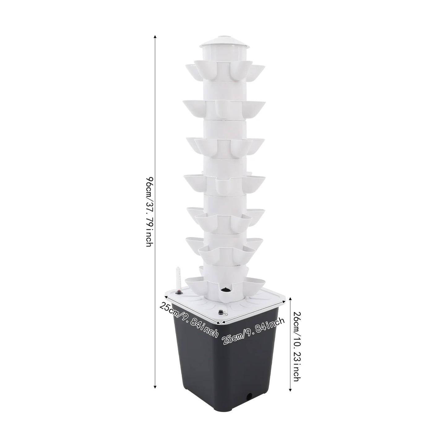7-Tier Hydroponic Tower for Indoor Vertical Gardening