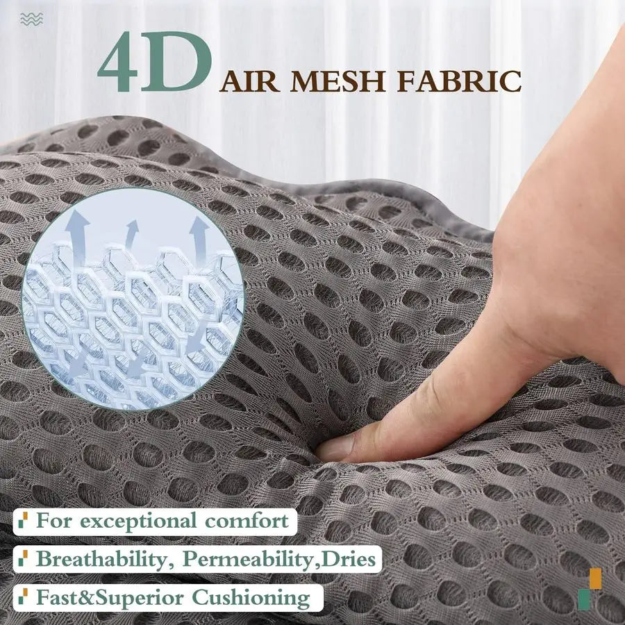 XMSJ Ergonomic Bathtub Pillow With Head Neck Shoulder Back Support